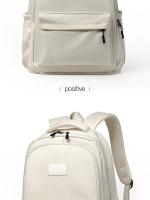 Mochila Universitaria de Gran Capacidad Color Sólido para Hombres y Mujeres - details 13