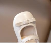 Zapatos de cuero para niñas, calzado de estilo coreano con fondo suave y pajarita, planos versátiles y elegantes, novedad de otoño, 2024 - details 13