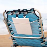 playa plegable y reclinable 5 posiciones, Silla portátil plegable 55x67,5x86cm, Incluye cojín, 1 bolsillo, 1 bolsa con cremallera y topes antivuelco, Sillas de playa - details 35