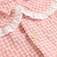 -Body de Algodón para Bebé y Niña, Sin mangas, Ropa de Verano, Lindo A cuadros, Princesa, Color Dulce - details 13