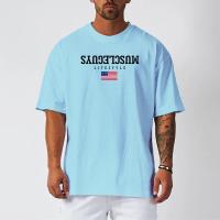 Oversized Casual Sports Mens T-shirt Summer Breathable Quick Dry Gym Fitness Bodybuilding Workout Shirt Loose Short Sleeves Tees - details 5