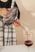 Botella irregular, dispensador de botella de 1450 ml, aireador de vino de vidrio, tarro de espejo, decoración de bar, cristalería artística, regalos - details 9
