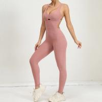 Mamelucos de yoga para mujer, mono de una pieza con control de barriga, sujetador deportivo acolchado, mameluco, ropa deportiva para fitness - details 16