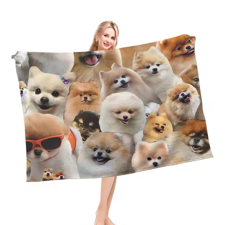 Manta de Fraco de Pekín con Estampado 3D Ligera, Portátil, Regalo de Dormitorio - 1