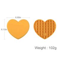 Posavasos de Silicona Resistente al Calor Posavasos de Cocina Antideslizantes en Forma de Corazón - details 0