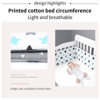 Parachoques para Cuna de Bebe, Barreras circulantes con Cremallera, Valla de Cama de Algodón trenzada, Protector de cuna para recien nacidos anticolisión, decoración de Habitación - details 4