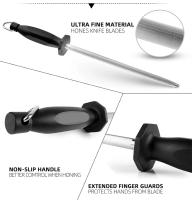 Afilador de cuchillos de diamante, superficie curva de acero para afilar cuchillos, tijeras, piedra de afilar, herramienta de molienda de cocina - details 20