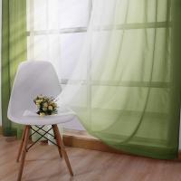 Cortinas De Ventana Gradiente Semi Transparentes Para Dormitorio Y Sala De Estar Bloqueo De Calor Sin Capa Doble Material Poliéster Modernas Con Borlas En Lado Instalación - details 35
