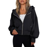 Otoño mujer sudaderas con capucha casual manga larga señora sudaderas con capucha tops - details 4