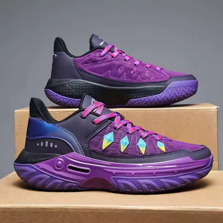 Zapatos deportivos de baloncesto para hombre, transpirables, antideslizantes, de goma resistente al desgaste, suela para correr de invierno - 1