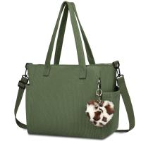 Bolso de Mano Grande con Asa Bolso de Compras para Mujer con Crema Verde - details 0