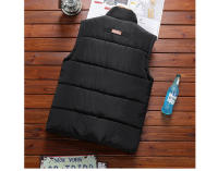 Abrigos informales sin mangas de lana de algodón gruesos y cálidos acolchados para hombre, chaquetas de trabajo, moda de invierno - details 10