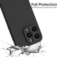 Funda de teléfono negra a prueba de golpes para iPhone 16 15 Pro Fundas para iphone 11 12 13 14 Pro Max 15 Plus funda protectora trasera para cámara - details 2