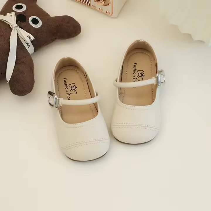 2024 Autumn New Children Leather Shoes for Girls Fashion Elegant Comfortable French Style Mary Jane Casual Versatile Chic Shoes - 1