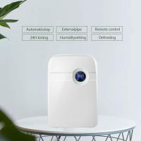 Deshumidificador silencioso para habitación, deshumidificador eléctrico con tanque de agua de 2,5 L y apagado automático, 42 W - details 10