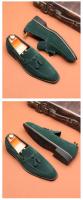 Cuero de suela Oxford de gamuza con cierre de cordones estilo caminar impermeable comercial marrón negro informal para hombre - details 3
