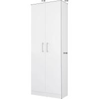 escobero Multiusos Dos Puertas en Color Blanco (Alto 170 cm/Ancho 61 cm/Fondo 32 cm) - details 2