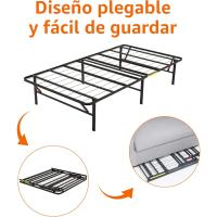 montaje sin herramientas, permite almacenar debajo de la cama, 90 x 200 cm, 35,5 cm, Negro - details 25