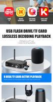 Adaptador de Audio 2 en 1 con Bluetooth, receptor y transmisor compatible con NFC, 6,5mm, micrófono Coaxial, RCA, 3,5mm, Aux, tarjeta TF, unidad Flash Usb - details 11