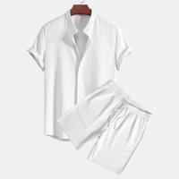 Conjunto de dos piezas para hombre Casual Suelto Multicolor Ropa de playa Conjunto de manga corta Shorts Conjunto de dos piezas - details 2