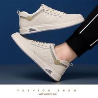 Primavera nuevos zapatos casuales de moda para hombres con suela versátil blanca, zapatos de tabla suave transpirables y cómodos - details 15