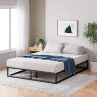 Cama Plataforma de Metal de 25 cm Joseph Somier |   Soporte de láminas de Madera |   almacenamiento bajo la Cama |   140 x 190 cm |   Negro - details 0