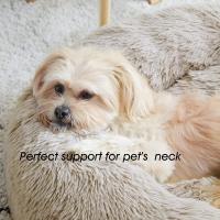 Súper cama cálida para gatos, nido de felpa suave y larga, cojín de cesta para perros, esterilla para dormir - details 3