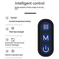 Almohada eléctrica de masaje para el cuello, almohada en forma de U, se adapta al cuello, calefacción ajustable para masajear y relajarse, algodón con memoria duradera - details 5