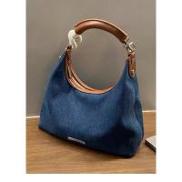Bolso De Las Axilas De Mezclilla Informal Vintage Bolso De Mano De Gran Capacidad Bolso De Cubo De Hombro De Moda - details 4