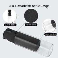 LimpiaPantalla Multiuso 2 En 1 Spray Botella Portátil Reutilizable Para Teléfonos Móviles Tabletas PC Y Laptops Eliminador De Polvo Con Microfibra - details 2