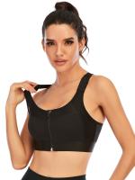 Tops cortos cruzados para mujer, camisa deportiva de Yoga de manga corta negra - details 3