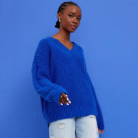 Suéter Casual de Mujer para Otoño e Invierno, Cuello en V, Elegante, Holgado, de Punto. - details 6