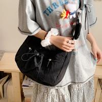 Bolso cruzado de estilo coreano, bolso plisado con cordón de gran capacidad, versátil, ligero con monedero - details 24