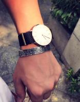 Pulsera para hombre retro de plata, brazalete ancho hecho a mano, ajustable, estilo vintage, boho, minimalista, abierto. - details 0