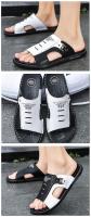 Men's Sandals Trendy Color Block Outdoor Slides Lightweight Color Block Non Slip Slippers For Indoor Outdoor Shower Bathroom - details 7