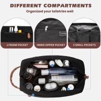 Bolsa de aseo colgante para hombre, bolsa de afeitar de lona resistente al agua con gran capacidad para viaje - details 12