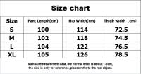 Pantalones de chándal rojos holgados informales de pierna ancha para mujer, ropa de calle de cintura alta, pantalones Cargo, pantalones Hippie para correr, ropa de primavera 2024 - details 0