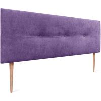 Cabecero de Polipiel o Tela Pro cabeceros Cabezal tapizado Cama Lujo (Tela Lila, 135x105cm con Patas (Camas 120/135/140)) - details 4