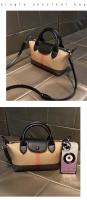 Bolso de Hombro Crucero de Alta Calidad y Moda Tamaño Grande Versátil Diseño de Cuadros Texturados - details 15