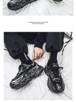 Zapatos deportivos transpirables para hombre, zapatillas de correr con suela gruesa que aumentan - details 11