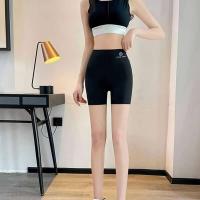 Pantalones cortos de yoga para correr y andar en bicicleta para mujer, monos deportivos transpirables, pantalones cortos de entrenamiento de verano de cintura alta para gimnasio - details 11