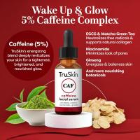 TruSkin Suero de cafeína para rostro y ojos – Suero energizante de cafeína al 5% con EGCG niacinamida Matcha y ginseng – Mejora el aspecto de las ojeras y la hinchazón debajo de los ojos, 1 fl oz - details 1