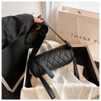 Bolso pequeño para mujer, nuevo cilindro acolchado, hombro Simple, personalidad, correa ancha, bolso tipo cubo - details 19