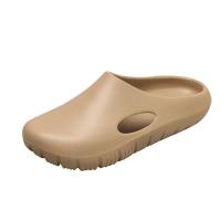 Zapatillas de verano para hombre,Zapatillas de jardín impermeables,Sandalias de playa antideslizantes,Cómodas zapatillas planas de casa de EVA - details 0