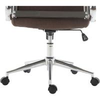 Silla De Oficina Kolumbus Ergonómica En Tela con Ruedas I Silla De Escritorio Regulable En Altura y Giratoria, Color:marrón - details 4