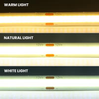 Cinta Flexible de Luz LED COB de Alta Densidad 384Leds/M Ancho 8MM XUNATA DC 12V 24V 3000K 4000K 6000K Blanco para Decoración de Habitación - details 1