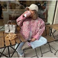 Chaqueta acolchada con estampado Floral para mujer, abrigo grueso de algodón con cuello levantado, ropa de abrigo a moda - details 2