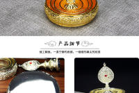Producto Buddha Hall Placa de aleación de cobre pequeña de 4 pulgadas Cuatro filas más Manzha Roman Zha - details 6