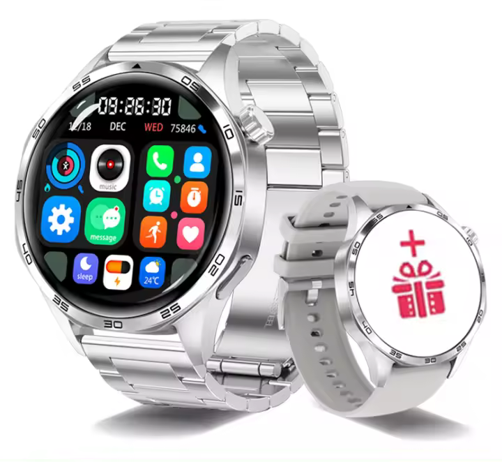 Relojes inteligentes para hombres para Android IOS deporte al aire libre GPS reloj inteligente hombres 1,53 pulgadas HD AMOLED pantalla IP68 impermeable Bluetooth llamada NFC Smartwatch 2025 - 1