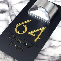 Placa de Número de Puerta Moderna de Acrílico Personalizada Corte Láser Personalizado - details 10